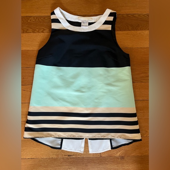 Anthropologie Tops - Troubadour Stripe Split Back Color Block Blouse 4